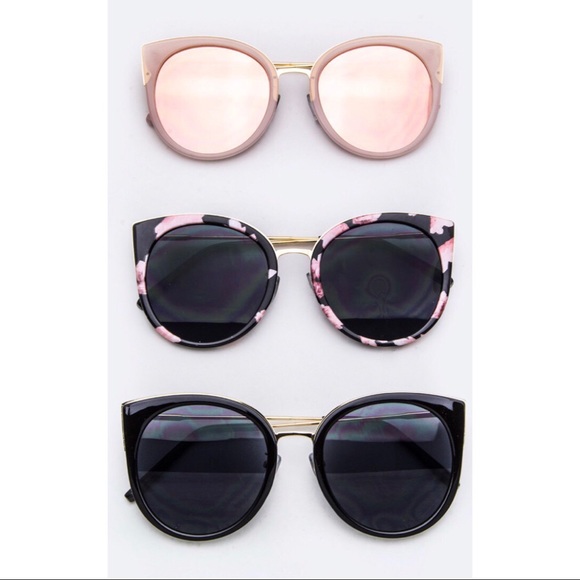 WILA Accessories - 15% OFF 2+🌟 mirrored cateye sunglasses pink black